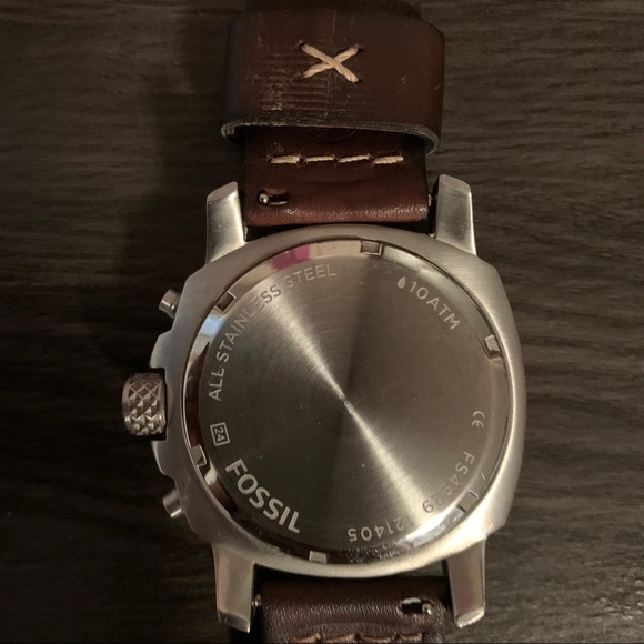 FOSSIL mens - Modern machine chrono leather watch - Picture 4 of 4